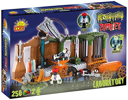 Monsters vs Zombies laboratoire avec une lueur dans la sombre figure, les briques de construction Monsters vs Zombies laboratoire avec une lueur dans la sombre figure, les briques de construction