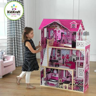 Maison de Poupées en Bois Amélia 14 pièces Maison de Poupées en Bois Amélia 14 pièces