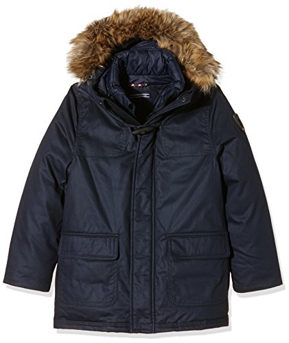 Tommy Hilfiger Twill Toggle Coat, Manteau Garçon, Bleu (Navy Blazer 431), 3 ans (Taille Fabricant: 4)