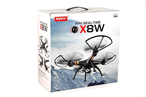 Lnabni Syma X8W 2.4Ghz 4 Canaux RC Headless FPV (Real Time) Quadcopter avec Wifi Caméra 2.0MP HD (Noir) Lnabni Syma X8W 2.4Ghz 4 Canaux RC Headless FPV (Real Time) Quadcopter avec Wifi Caméra 2.0MP HD (Noir)