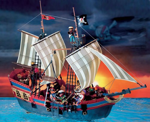 Playmobil - 3940 - Grand bâteau de pirates Playmobil - 3940 - Grand bâteau de pirates