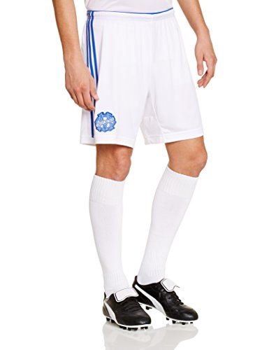 adidas Olympique de Marseille Short domicile Homme White/Satellite/Om Blue FR : L (Taille Fabricant : L)