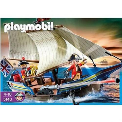 PLAYMOBIL Navire des Soldats Britanniques - PLA5140 PLAYMOBIL Navire des Soldats Britanniques - PLA5140