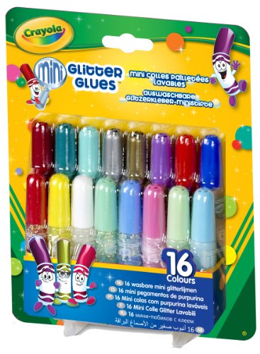 Crayola - 69-4200-E-000 - Loisir Créatif - 16 Mini Colles Pailletées Lavables Crayola - 69-4200-E-000 - Loisir Créatif - 16 Mini Colles Pailletées Lavables
