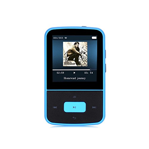 AGPTek Nouvelle Version G05 Lecteur MP3 8Go avec Pince, Ecran en couleur, Bleu (Supporte la carte mémoire jusqu'à 64Go) AGPTek Nouvelle Version G05 Lecteur MP3 8Go avec Pince, Ecran en couleur, Bleu (Supporte la carte mémoire jusqu'à 64Go)