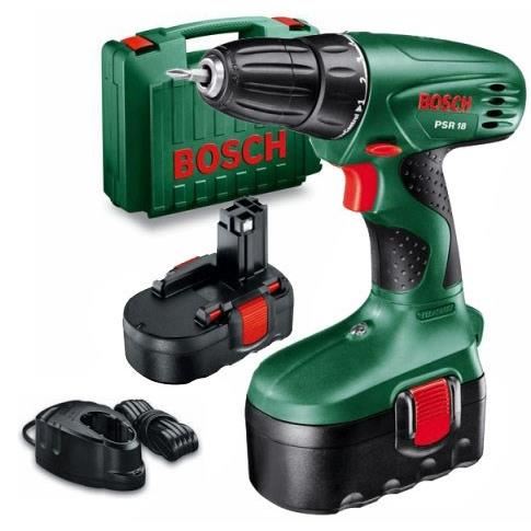 BOSCH Perceuse sans fil PSR18 2 batteries 18V BOSCH Perceuse sans fil PSR18 2 batteries 18V