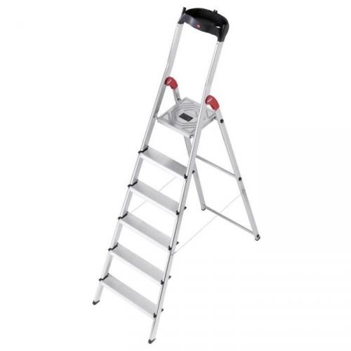 HAILO Escabeau ménager de sécurité alu 6 marches HAILO Escabeau ménager de sécurité alu 6 marches