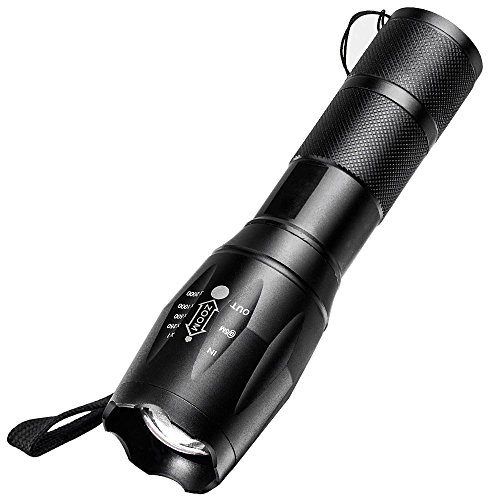 Torche Lampe de Poche LED 900LM Zoomable et Rechargeable avec 5 Modes, Super Lumineuse Intensité Ajustable(Pile rechargeable incluse) Torche Lampe de Poche LED 900LM Zoomable et Rechargeable avec 5 Modes, Super Lumineuse Intensité Ajustable(Pile rechargeable incluse)