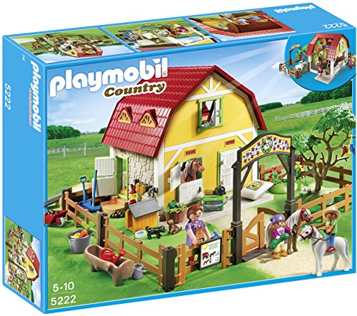 Playmobil - 5222 - Jeu de Construction - Ranch avec Poneys Playmobil - 5222 - Jeu de Construction - Ranch avec Poneys