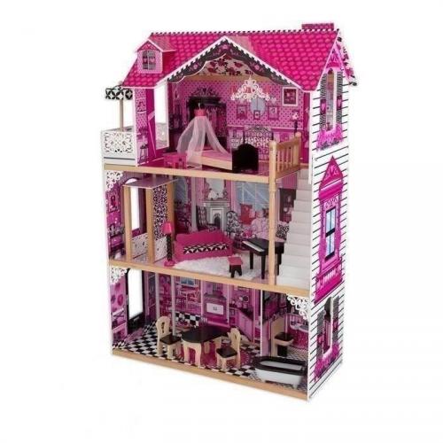 Maison de Poupées en Bois Amélia plus 14 pièces Maison de Poupées en Bois Amélia plus 14 pièces