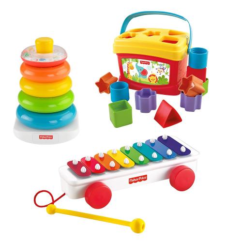 Fisher-price - Blt46 - Formes À Trier Et À Empiler - Coffret Cadeau - Trio Basiques Fisher-price - Blt46 - Formes À Trier Et À Empiler - Coffret Cadeau - Trio Basiques