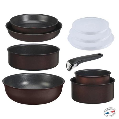 TEFAL INGENIO 5 Set 10 Pièces Pourpre INDUCTION TEFAL INGENIO 5 Set 10 Pièces Pourpre INDUCTION