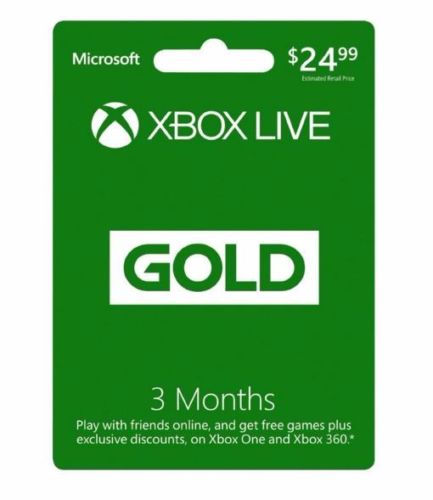  Details about  Microsoft Xbox LIVE 3 Month Gold Membership for Xbox 360 / XBOX ONE