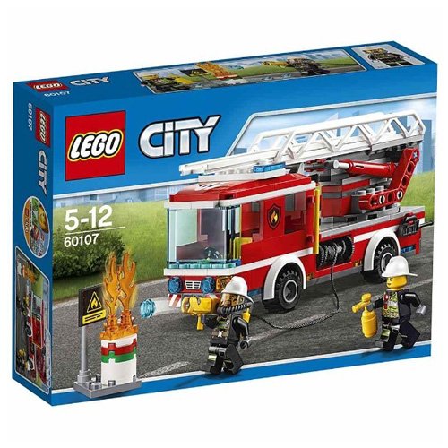 Lego - 60107 - City - Jeu de Construction - Le Camion de Pompiers avec Echelle Lego - 60107 - City - Jeu de Construction - Le Camion de Pompiers avec Echelle