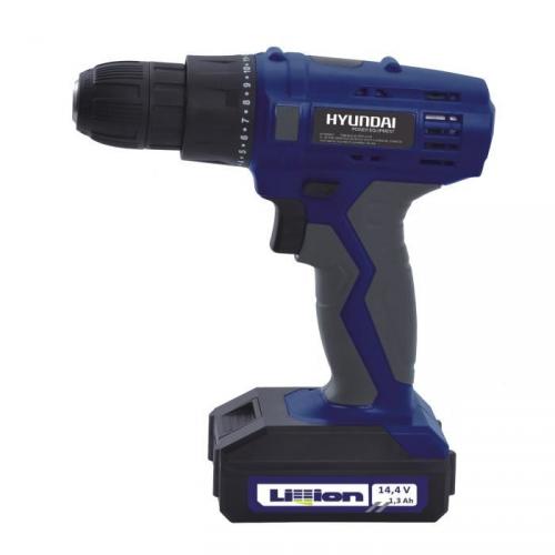 HYUNDAI Perceuse sans fil 14,4 V avec batterie Li-Ion HYUNDAI Perceuse sans fil 14,4 V avec batterie Li-Ion