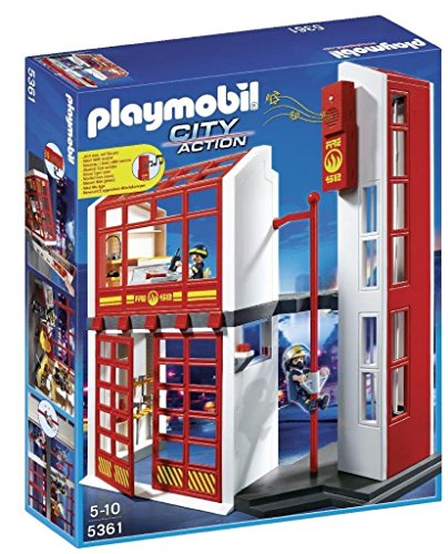 Playmobil - 5361 - Jeu De Construction - Caserne Des Pompiers Playmobil - 5361 - Jeu De Construction - Caserne Des Pompiers