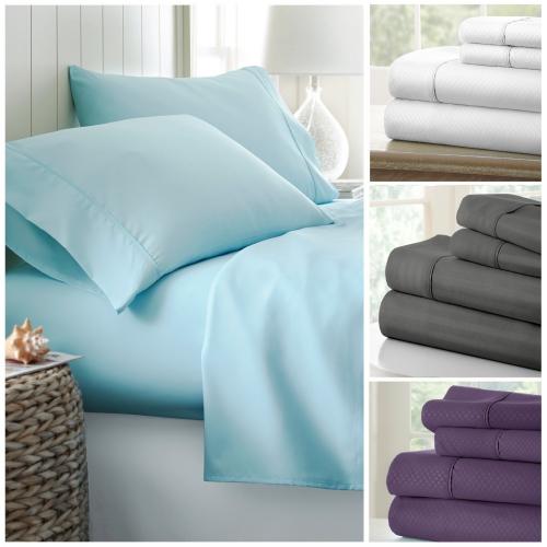 Hotel Quality Egyptian Comfort Bed Sheet Set - 4 Luxury Patterns to Choose From!