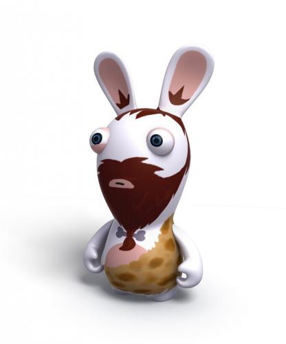 Figurine Lapins crétins : Retour vers le passé : caveman Figurine Lapins crétins : Retour vers le passé : caveman