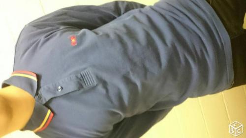 polo manche longue serge blanco