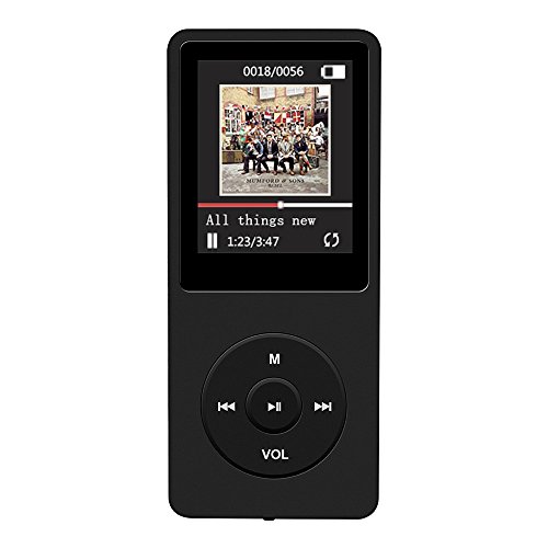 AGPTEK Lecteur MP3 VERIFIE | REFUSEZ LE FAUX |ultra-longue autonomie jusqu'à 70 heures de musique avec un écran de 4,6 cm (slot carte mémoire de 64Go), Noir AGPTEK Lecteur MP3 VERIFIE | REFUSEZ LE FAUX |ultra-longue autonomie jusqu'à 70 heures de musique avec un écran de 4,6 cm (slot carte mémoire de 64Go), Noir