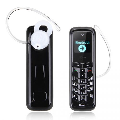 Mini Small GSM Mobile Phone Bluetooth Dialer Headset Black a moin de 20 euro 