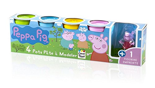 Peppa pig 4 pots + 1 figurine Peppa pig 4 pots + 1 figurine