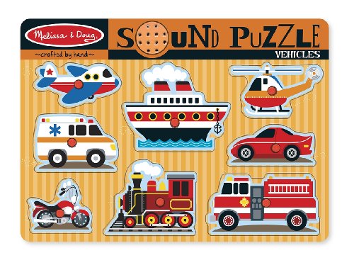 Melissa & Doug - 10725 - Puzzle Sonore - Véhicules Melissa & Doug - 10725 - Puzzle Sonore - Véhicules
