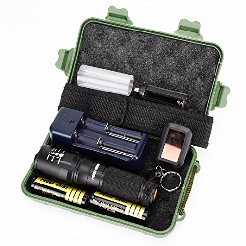 Internet G700 5000 Lumens Tactical LED CREE XM-L T6 Lampe de poche de police X800 Zoom Super Bright militaire de grade étanche titulaire Torche 5 Modes+batterie 18650(2pcs)+chargeur double+Pochette en nylon+porte-clé+Étui de protection Internet G700 5000 Lumens Tactical LED CREE XM-L T6 Lampe de poche de police X800 Zoom Super Bright militaire de grade étanche titulaire Torche 5 Modes+batterie 18650(2pcs)+chargeur double+Pochette en nylon+porte-clé+Étui de protection
