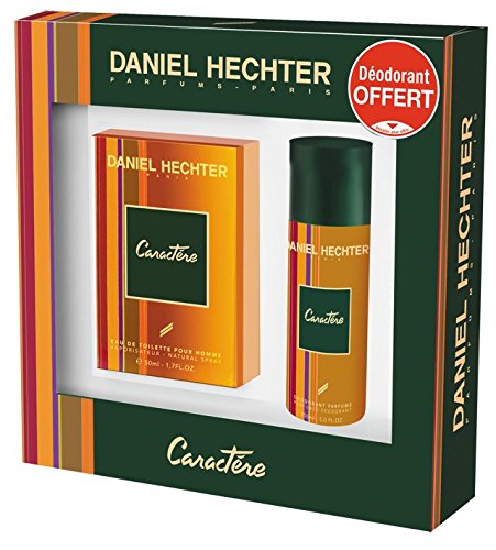 DANIEL HECHTER Caractere Coffret Homme 2 Produits Eau de Toilette 50 ml, Déodorant 150 ml
