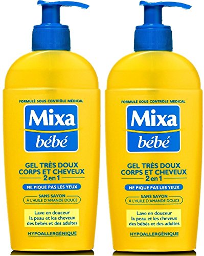 Mixa Bébé Gel Très Doux Corps et Cheveux 2en1 250 ml - Lot de 2 Mixa Bébé Gel Très Doux Corps et Cheveux 2en1 250 ml - Lot de 2