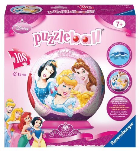 Ravensburger - 12208 - Puzzle 3D - Puzzleball - 108 Pièces - Disney Princess Ravensburger - 12208 - Puzzle 3D - Puzzleball - 108 Pièces - Disney Princess