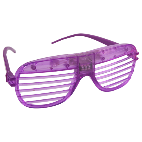 Lunettes de Fete rayé LED 