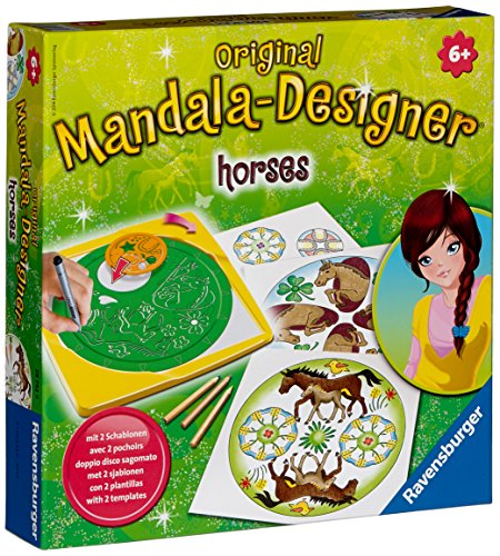 Ravensburger - 29742 - Loisir Créatif - Deco Mandala Designer - Horses Ravensburger - 29742 - Loisir Créatif - Deco Mandala Designer - Horses