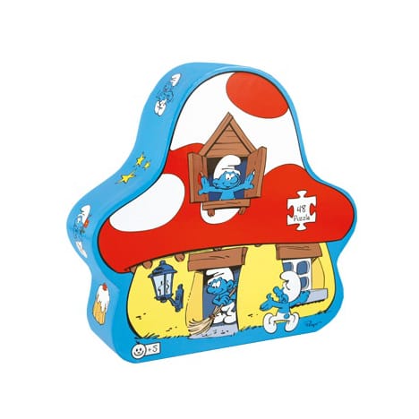 DUJARDIN Puzzle Schtroumpfs maison 48 pièces DUJARDIN Puzzle Schtroumpfs maison 48 pièces