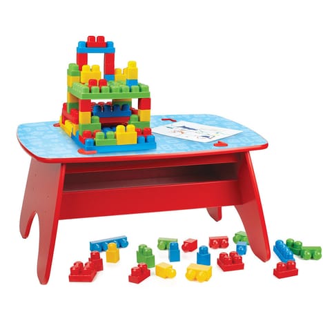 MEGABLOKS Table géante de construction 50 briques MEGABLOKS Table géante de construction 50 briques
