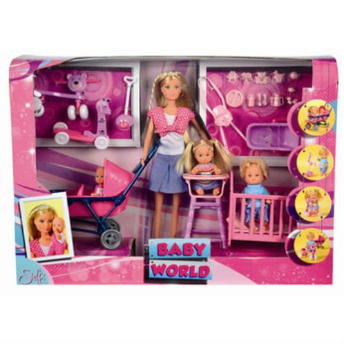 Steffi Baby World Doll & 2 Babies by Steffi