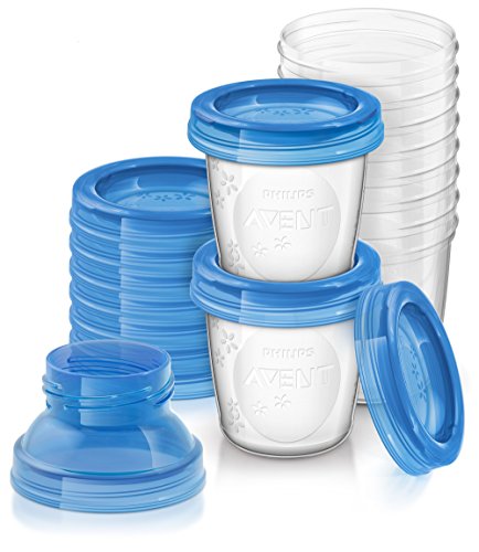 Philips Avent Système de Conservation du Lait Maternel, Pots de Conservation180 ml, Couvercles Vissables et Adaptateur Philips Avent Système de Conservation du Lait Maternel, Pots de Conservation180 ml, Couvercles Vissables et Adaptateur