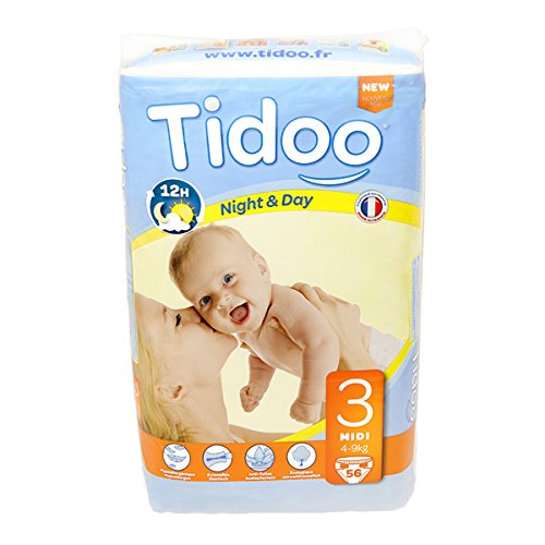 Tidoo 56 couches Taille 3 : Midi 4 9Kg Tidoo 56 couches Taille 3 : Midi 4 9Kg