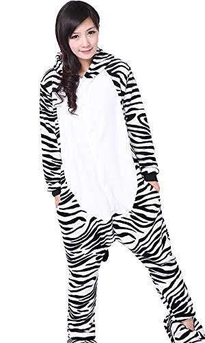 Femme Combinaison pyjama motif Zebre Femmes Costume de nuit,Taille S