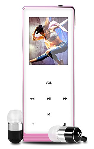 Lecture MP3 MP4 KlangTop 8Go Lecteur MP3 Bluetooth avec Fonction Radio FM Enregistrement Vocal Podomètres Spécialement Conçu pour les Sportifs et les Amoureux de la Musique [100% Satisfaction Garantie] (Blanc)