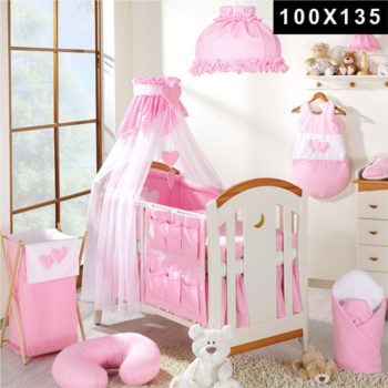 Ensemble 11 pièces - CSur rose - Lit de 70 cm - 100x135 Ensemble 11 pièces - CSur rose - Lit de 70 cm - 100x135
