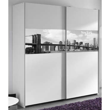 Armoire 2 portes 120x200 cm BROOKLYN Armoire 2 portes 120x200 cm BROOKLYN