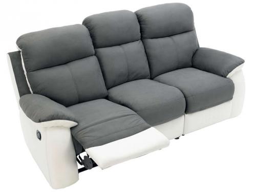 Canapé 3 places dont 2 relaxation WHITE Canapé 3 places dont 2 relaxation WHITE