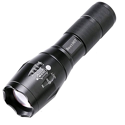 Best 007 Torche Lampe de Poche LED Super Lumineuse 2000LM, Zoomable et Rechargeable avec 5 Modes Best 007 Torche Lampe de Poche LED Super Lumineuse 2000LM, Zoomable et Rechargeable avec 5 Modes