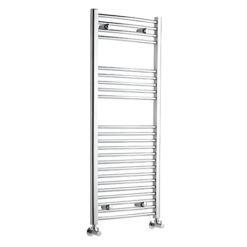 HUDSON REED - Radiateur Sèche-Serviettes Incurvé - Acier Inoxydable Chromé - 120 x 50cm - 372W - Chauffage Central - Salle de Bain Toilettes Cuisine HUDSON REED - Radiateur Sèche-Serviettes Incurvé - Acier Inoxydable Chromé - 120 x 50cm - 372W - Chauffage Central - Salle de Bain Toilettes Cuisine