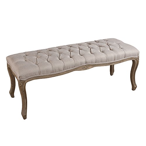 Banc capitonné coloris lin Banc capitonné coloris lin