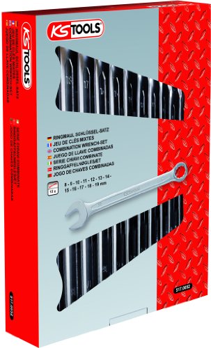 KS Tools 517.0052 Jeu de 12 clés mixtes en boîtes Diamètre 8 à 19 mm KS Tools 517.0052 Jeu de 12 clés mixtes en boîtes Diamètre 8 à 19 mm