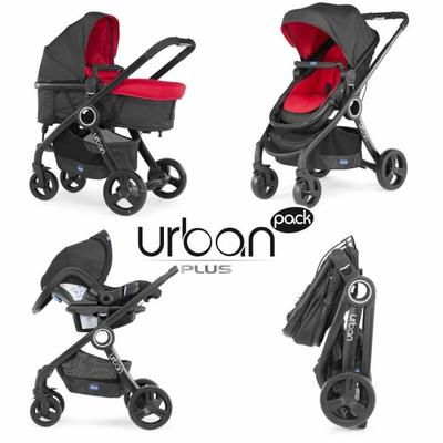 CHICCO Poussette Combin&eacute;e Trio Pack URBAN PLUS Red Wave