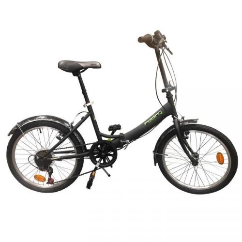 Vélo Pliable Adulte 20 Pouces Donened - 6 Vitesses, Cadre Acier - Pour Taille 140-180 Cm