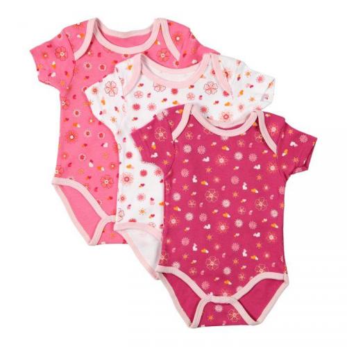 ZAZA AND YAYA Lot de 3 Bodies 100&percnt; Coton fille